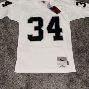 Mitchell & Ness Legacy Raiders 1988 Bo Jackson Jersey White Men’s Sz XL New Rare